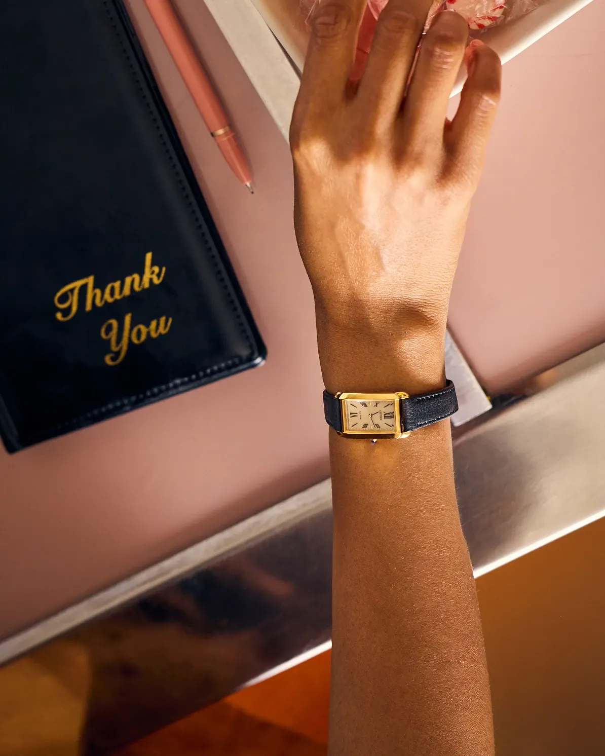 Citizen L Bianca Gold-Tone Dial Apple Leather Strap EW5622-09P